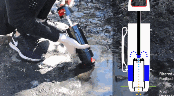 Purisoo: Bình lọc nước di động giúp bạn uống nước sạch ở bất kỳ nơi đâu