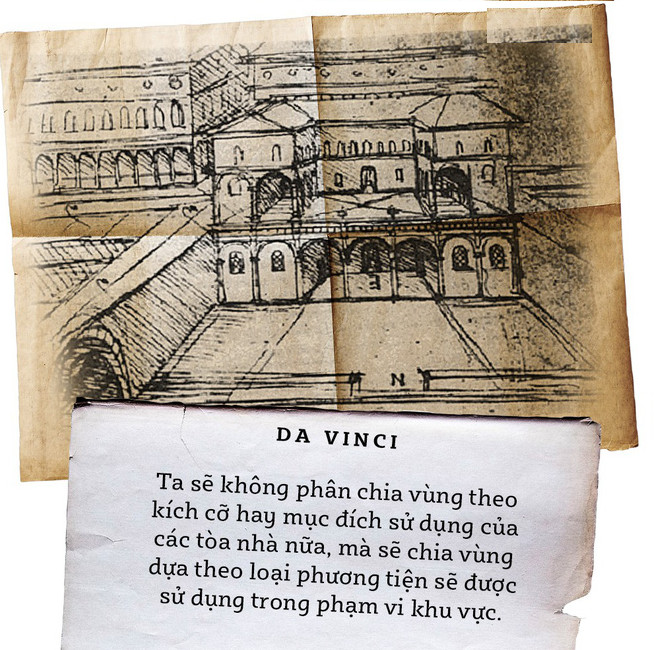 Ý tưởng quy hoạch đô thị cách đây 521 năm của Leonardo da Vinci