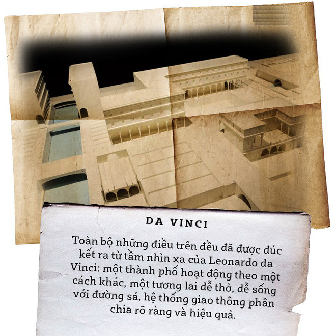 Ý tưởng quy hoạch đô thị cách đây 521 năm của Leonardo da Vinci