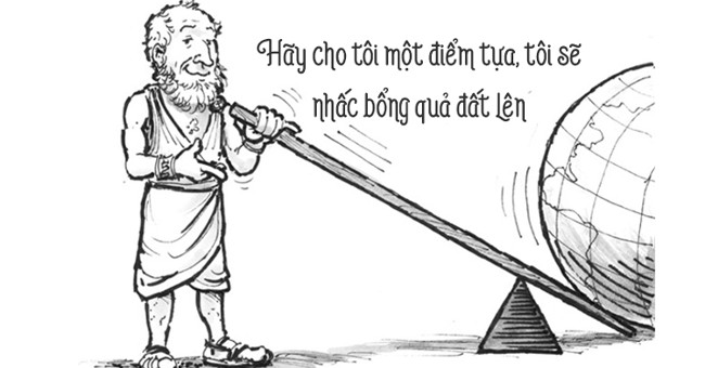 Ý nghĩa của câu nói Give me a lever long enough and a fulcrum on which to place it, and I shall move the world là gì?
