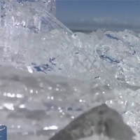 Hiện tượng 'sóng băng' ở hồ núi cao lớn nhất Tân Cương