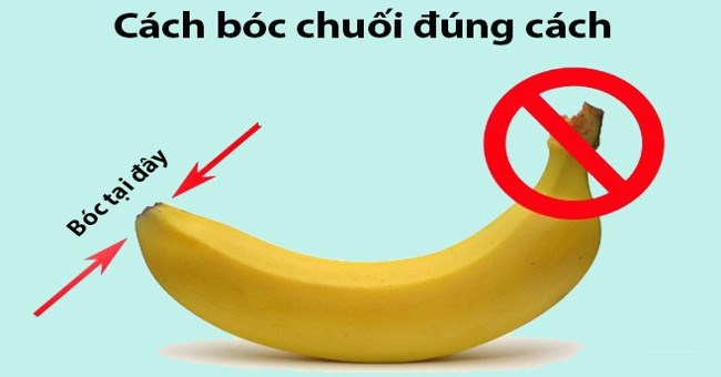 Bóc chuối không hề khó thế nhưng sự thật là vẫn đầy người làm "sai bét"