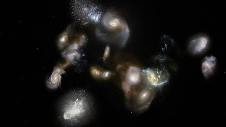 Bất ngờ thông tin thiên hà hợp nhất sau vụ nổ Big Bang