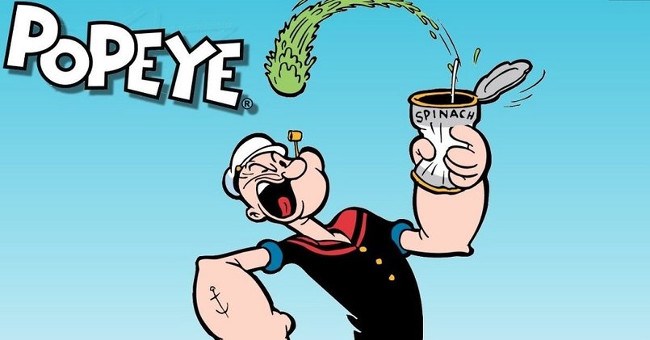 Đố các bạn biết vì sao thủy thủ Popeye thích ăn rau chân vịt?