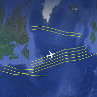 Mạng lưới đường cao tốc vô hình cho máy bay trên Đại Tây Dương