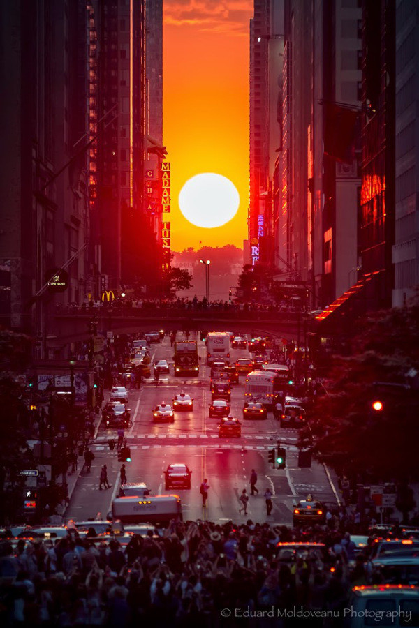 Hoàng hôn Manhattanhenge 