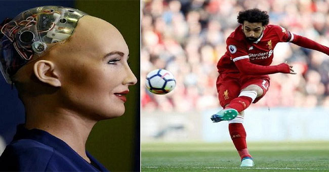 Robot Sophia công khai ủng hộ Salah, cầu chúc cho Ai Cập gặp may ở World Cup 2018