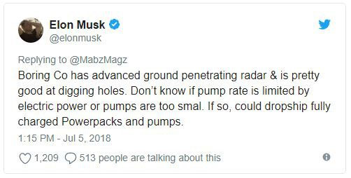 Elon Musk cử chuyên gia tới Thái Lan tìm cách hỗ trợ giải cứu đội bóng bị mắc kẹt