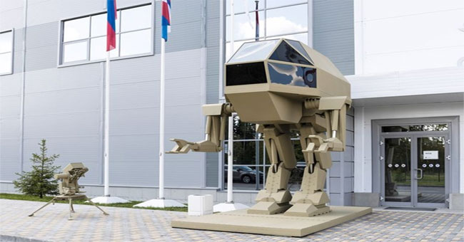 Nga trình làng robot chiến đấu khổng lồ với thiết kế giống "khủng long bạo chúa"