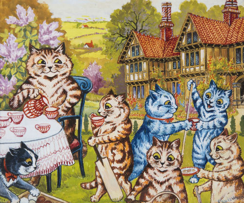 Chứng tâm thần phân liệt của họa sĩ Louis Wain qua tranh vẽ mèo