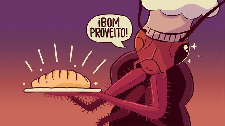 Bạn nghĩ sao nếu ăn một chiếc bánh mì được làm từ gián?