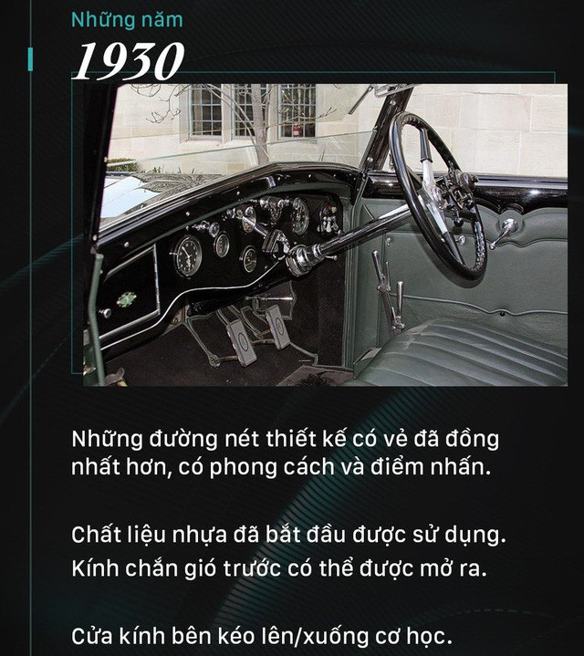Nội thất xe hơi đã thay đổi như thế nào trong 100 năm qua?