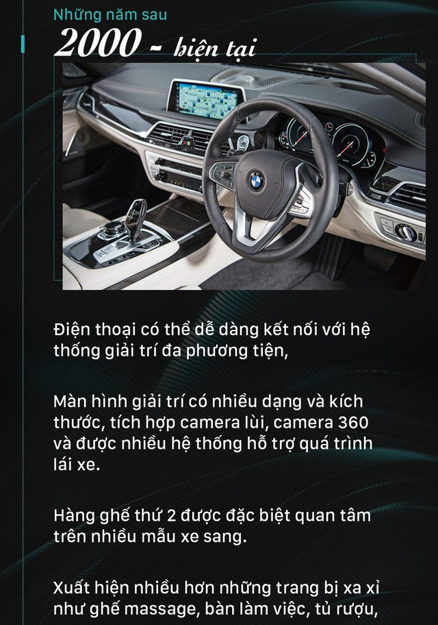 Nội thất xe hơi đã thay đổi như thế nào trong 100 năm qua?