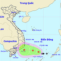 Áp thấp nhiệt đới giật cấp 8 hình thành trên Biển Đông