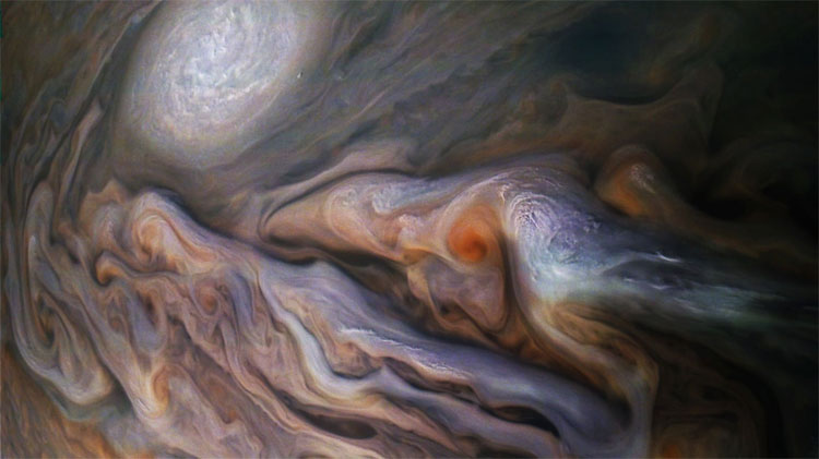 Một sao Mộc Jupiter tuyệt đẹp dưới góc nhìn của tàu Juno