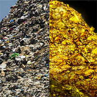 Tìm vàng từ rác thải công nghệ