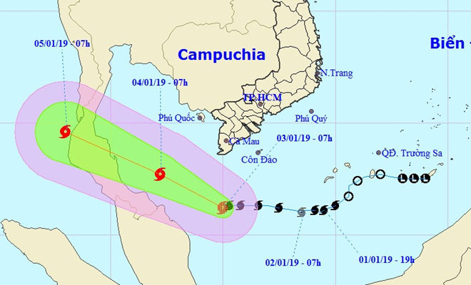 Bão số 1 tăng cấp, cảnh báo Nam Bộ mưa lớn, dông lốc và gió giật