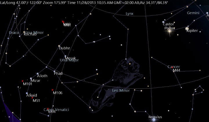 Nhấn vào ảnh để phóng to Sky Map