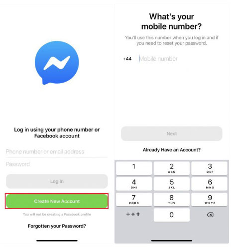 Cách sử dụng Messenger mà không cần Facebook
