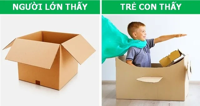 Khác biệt thú vị về cách nhìn nhận thế giới giữa trẻ con và người lớn