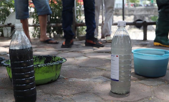 Sau 20 ngày chuyên gia Nhật thí nghiệm, nước sông Tô Lịch ra sao?