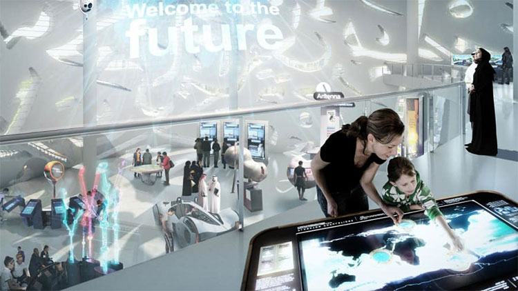Tại Bảo tàng Tương lai, ba trong số 7 tầng sẽ là nơi mà khách có thể trải nghiệm không gian ba chiều