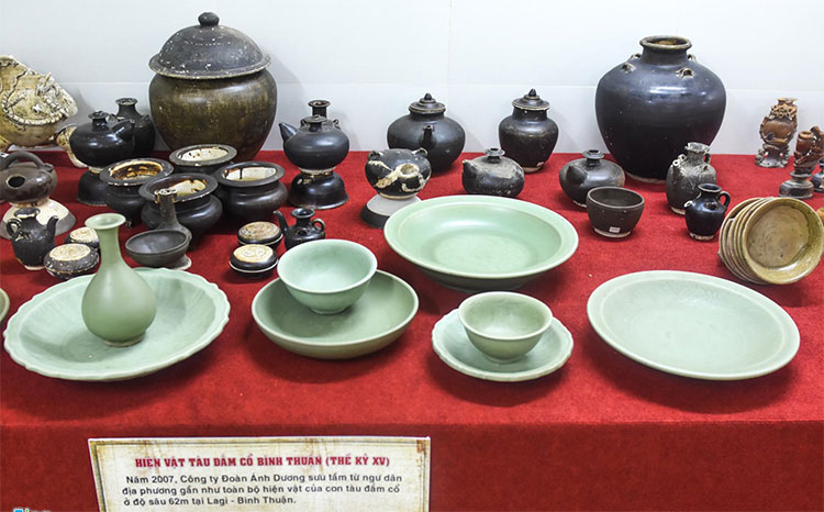 Trưng bày kho cổ vật trong 9 con tàu đắm