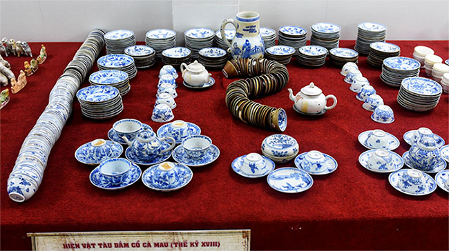 Trưng bày kho cổ vật trong 9 con tàu đắm