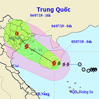 Áp thấp nhiệt đới mạnh lên thành bão số 2, hướng vào Quảng Ninh - Hải Phòng