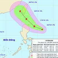 Xuất hiện áp thấp nhiệt đới gần Biển Đông, khả năng mạnh thành bão