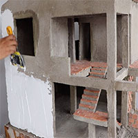 Quá trình chi tiết xây dựng ngôi nhà mini theo tiêu chuẩn xây nhà thật