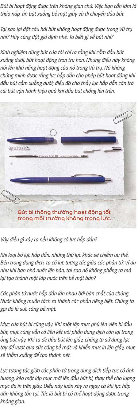 Sự thực đằng sau chuyện NASA tốn tiền nghiên cứu bút viết trên vũ trụ