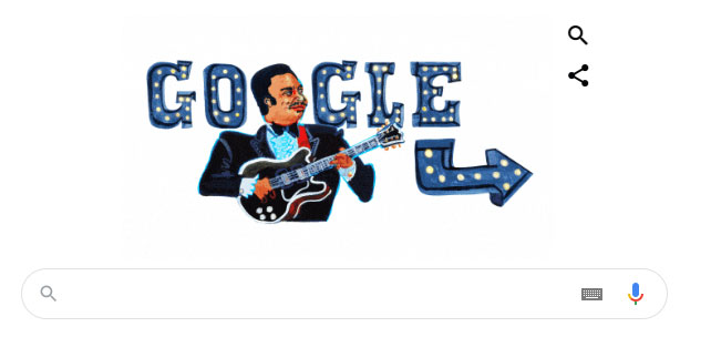 BB King là ai mà được Google kỷ niệm sinh nhật hôm nay?