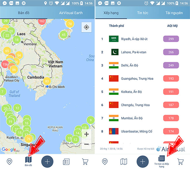 AirVisual: Ứng dụng kiểm tra mức độ ô nhiễm không khí ai cũng nên cài
