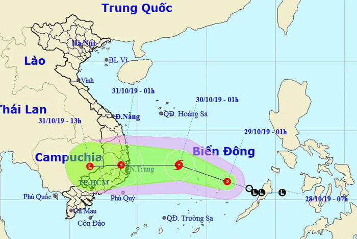 Áp thấp nhiệt đới di chuyển nhanh trên biển, khả năng mạnh thành bão