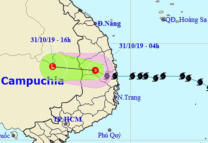 Bão Matmo suy yếu thành áp thấp nhiệt đới