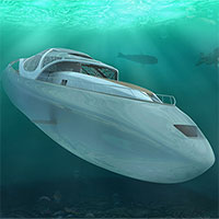 Siêu du thuyền lai tàu ngầm có thể lặn sâu 300m