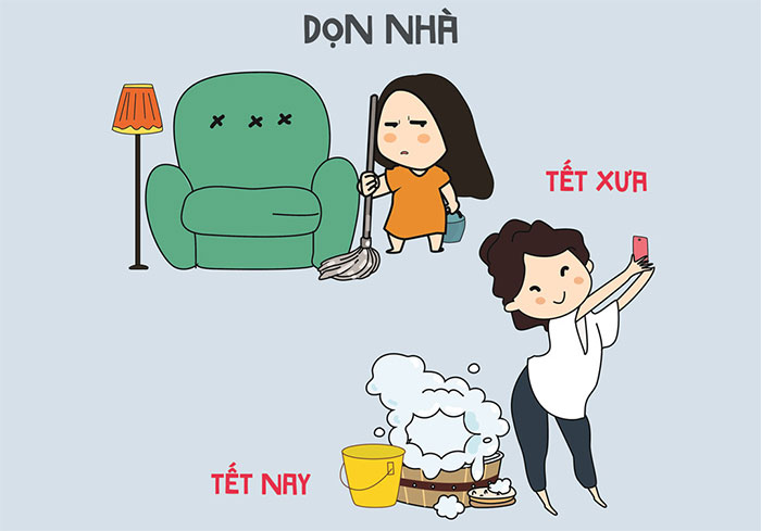 Sự khác biệt thú vị giữa Tết xưa và Tết nay