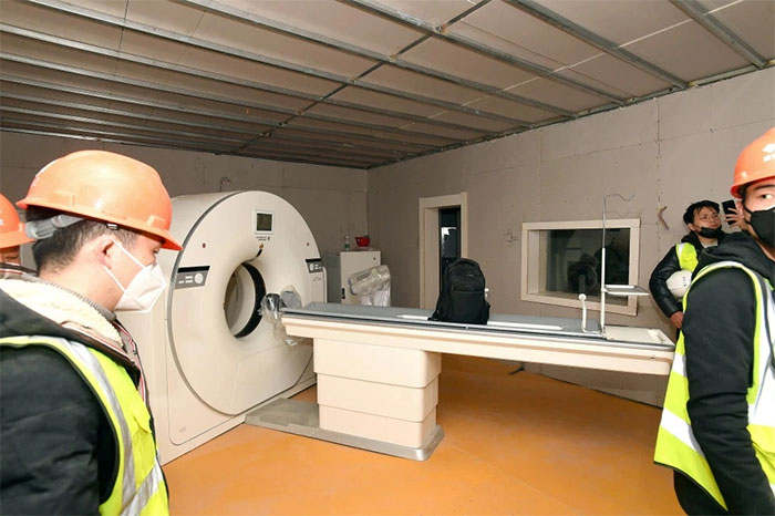 Bên trong bệnh viện Hỏa Thần Sơn xây dựng thần tốc ở tâm dịch Vũ Hán