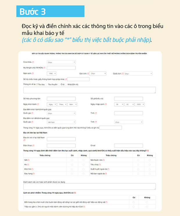 Hướng dẫn các bước khai báo y tế toàn dân