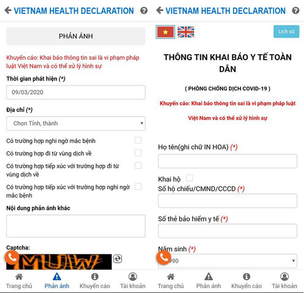 Ra mắt ứng dụng khai báo y tế toàn dân, tích hợp tính năng phản ánh các trường hợp nghi nhiễm Covid-19