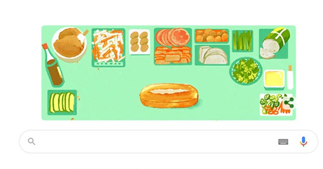 Hôm nay, bánh mì Việt Nam xuất hiện trên trang chủ Google của hơn 10 quốc gia trên thế giới