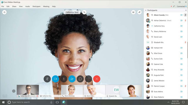 Nhấn vào ảnh để phóng to Cisco Webex Meetings