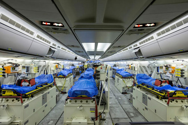 Bên trong “bệnh viện bay” Airbus A310 của quân đội Đức
