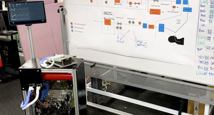 Tesla tung video sản xuất máy thở 