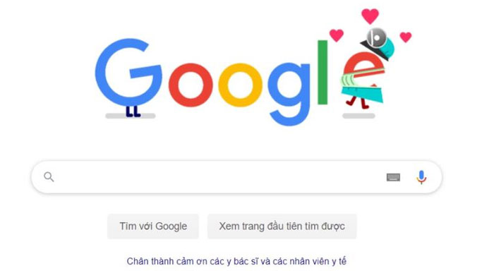 Covid-19: Google cảm ơn sự hy sinh thầm lặng của y bác sĩ