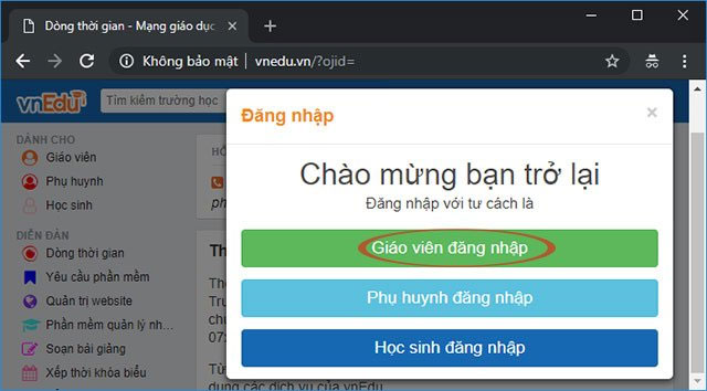 Hướng dẫn đăng nhập và đăng xuất hệ thống quản lý nhà trường VnEdu
