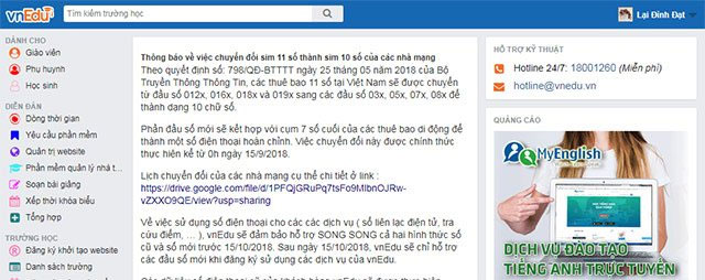 Hướng dẫn đăng nhập và đăng xuất hệ thống quản lý nhà trường VnEdu