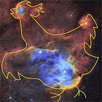 Ảnh chụp "tinh vân gà chạy" cách 6.000 năm ánh sáng