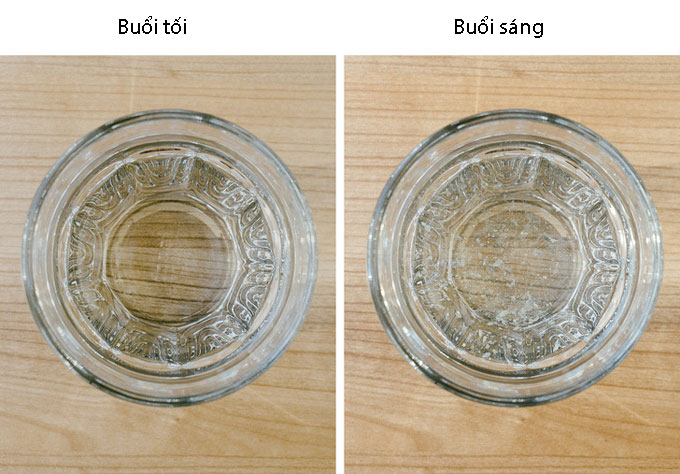Tại sao không nên để cốc nước gần giường?